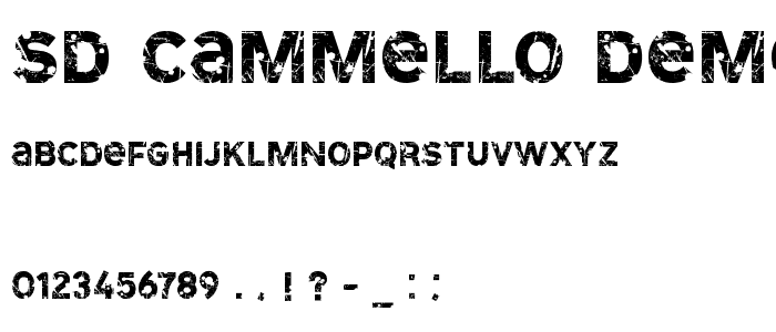 SD Cammello Demo font